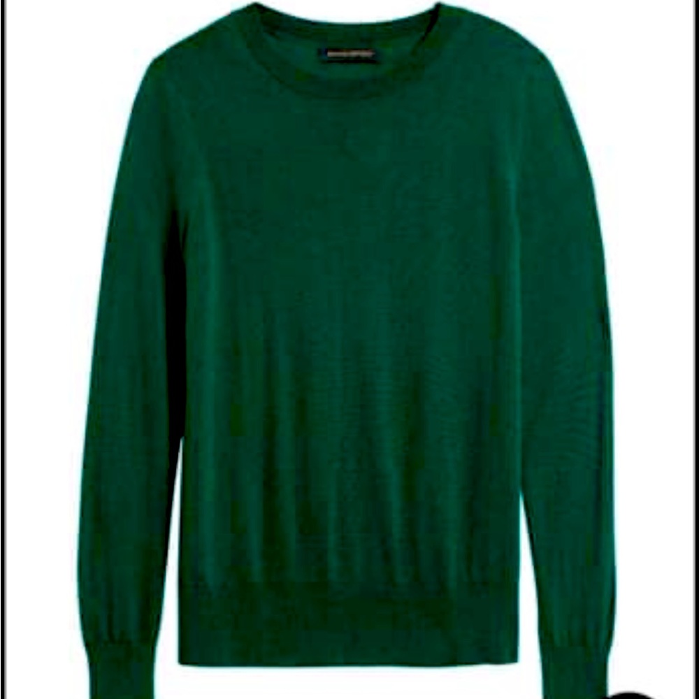 Banana Republic XXS silk cashmere sweater. Green/olive SOFT. Excellent condition